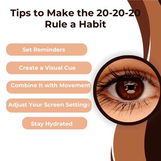 Tips to Make the 20-20-20 Rule a Habit