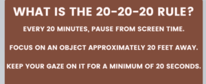 What is the 20-20-20 Rule?